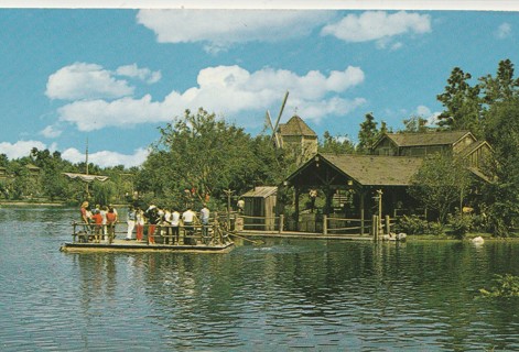 Vintage Unused Postcard: GIN: Walt Disney World, Tom Sawyer Island