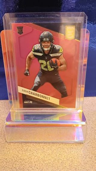 2023 DONRUSS ELITE ZACH CHARBONNET ROOKIE RC PINK PARALLEL # 199 SEATTLE SEAHAWKS