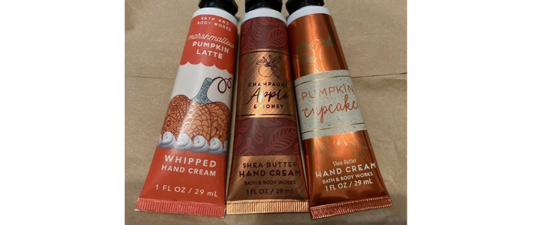 Bath & Body Works Fall Scents Hand Cream Trio