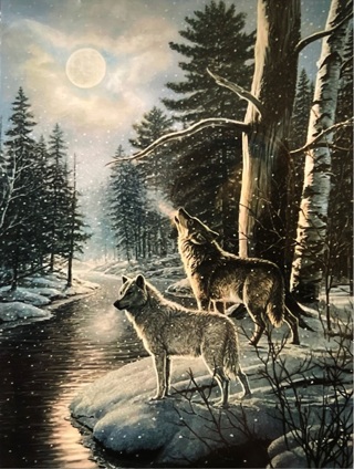 Morning Wolves - 4 x 5” MAGNET - GIN ONLY