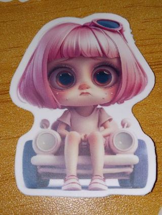 Girl new one vinyl lap top sticker no refunds regular mail very nice quality