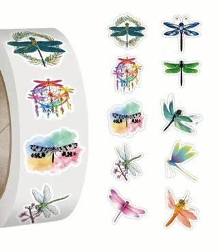↗️⭕(10) 1" DRAGONFLY STICKERS!! (SET 1 of 5)