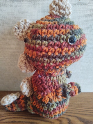 Hand Crocheted Amigurumi Dinosaur 