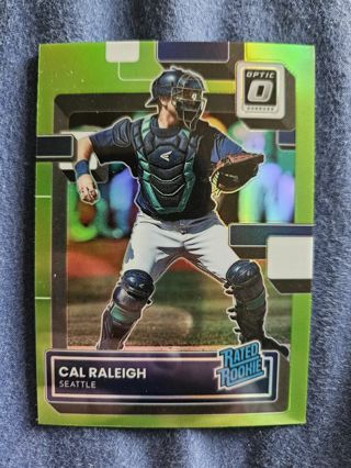 2022 Donruss Optic Rated Rookie Lime Green Cal Raleigh