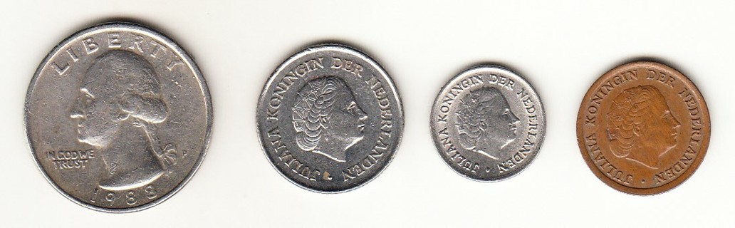 3 coins from Netherlands