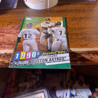 2020 topps 1990’s decade’s best teams Houston Astros baseball card 