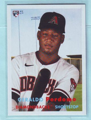  2021 Topps Archives Geraldo Perdomo ROOKIE Baseball Card # 51 Diamondbacks