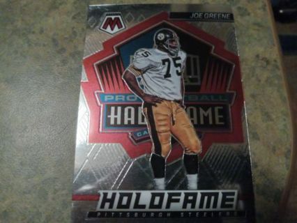 2022 PANINI MOSAIC HOLOFAME JOE GREENE PITTSBURGH STEELERS FOOTBALL CARD# HF-7