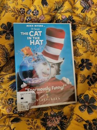 THE CAT IN THE HAT LIKE NEW DVD PLUS 2 MYSTERY DVDS!