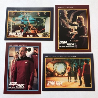 4x Star Trek 25th Anniversary Trading Cards 
