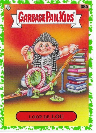 Brand New 2024 Topps Garbage Pail Kids Loop De Lou Sticker From the Kids At Play Set