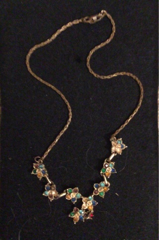 Old floral necklace almost Broken