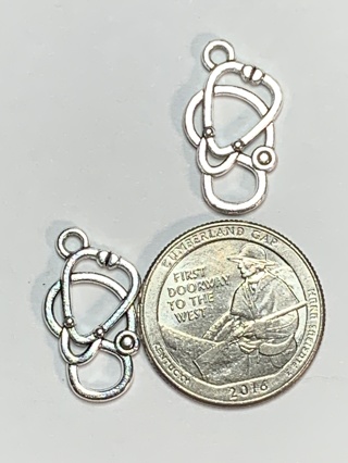 MEDICAL CHARMS~#17~SILVER~SET OF 2 CHARMS~FREE SHIPPING!