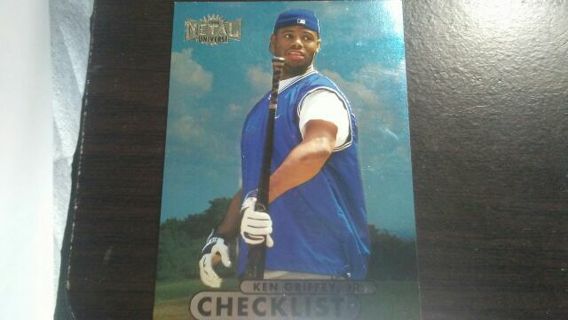 1998 FLEER METAL UNIVERSE CHECKLIST KEN GRIFFEY JR. BASEBALL CARD# 218