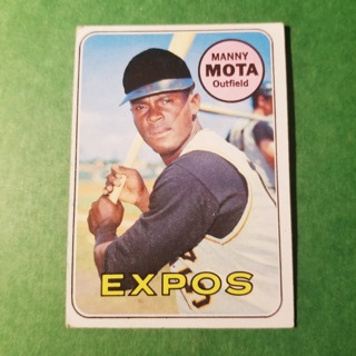 1969 - TOPPS EXMT - NRMT BASEBALL - CARD NO. 236 - MANNY MOTA - EXPOS