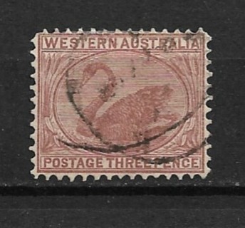 1872 Western Australia Sc40 3p Swan used