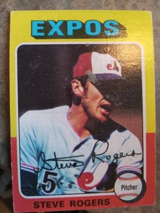 1975 TOPPS STEVE ROGERS MONTREAL EXPOS BASEBALL CARD# 173