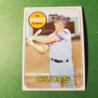 1969 - TOPPS EXMT - NRMT BASEBALL - CARD NO. 268 - AL SPANGLER - CUBS