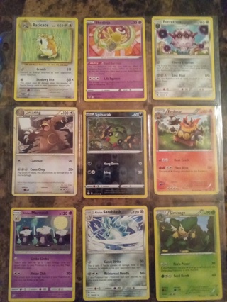 pokemon bundle  14 pages 9 per  page free shipping