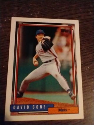 David Cone Mets 92 Topps