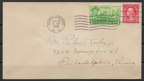 1936 Sc790 John Paull Jones & John Barry FDC