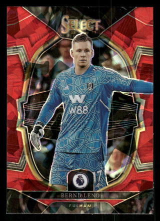 2022-23 Panini Select Premier League Bernd Leno # 44 Red Ice Fulham Football Card