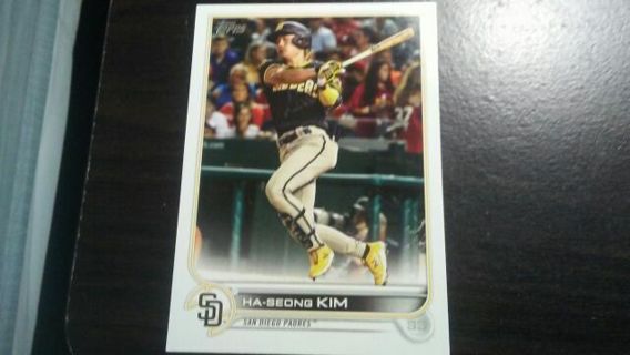 2022 TOPPS HA-SEONG KIM SAN DIEGO PADRES BASEBALL CARD# 188