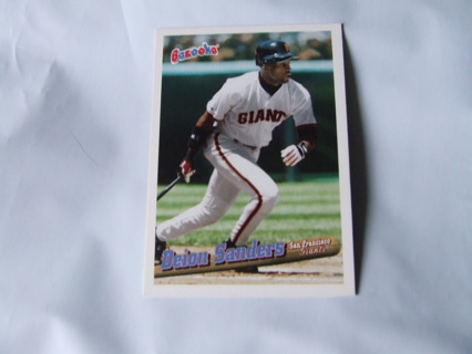 1991 Deion Sanders San Francisco Giants Bazooka Card #130 Hall of Famer