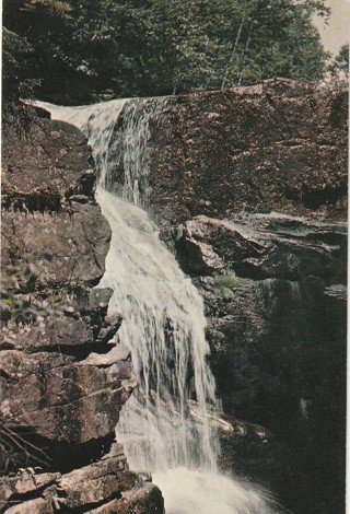 Vintage Unused Postcard: a: Avalanche Falls, Franconia Notch, NH