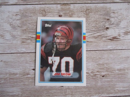 Jim Skow Topps 1989 football trading card # 34 