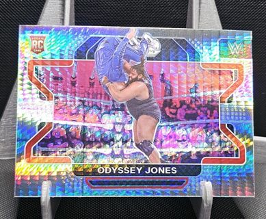 2022 WWE Prizm Hyper Prizm Odyssey Jones #48 Rookie RC