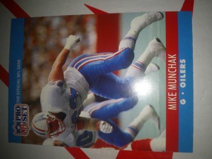 Mike Munchak 1990 Pro Set Houston Oilers