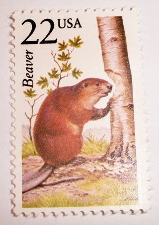 Scott #2316, Beaver, Useable 22¢ US Postage Stamp