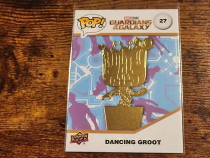 Upperdeck Funko pop marvel gold Dancing Groot #27