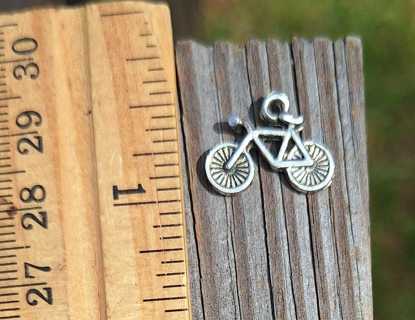 Bicycle  Bike  Charm   Double Sided   Pen Pal  Card Making  Jewerly Crafting  Scrapbooking