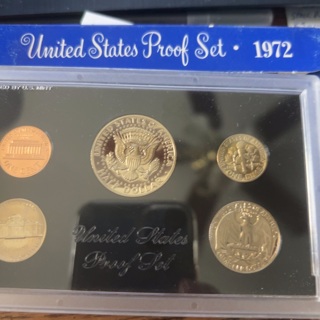 1972 US Mint Proof Set original box