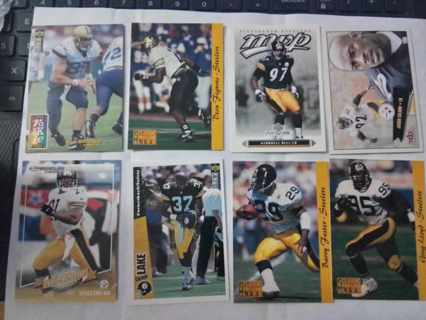 8 card Pittsburgh Steelers lot rcs