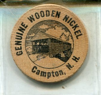 1787-1987 Campton, N.H. Bicentennial Wooden Nickel