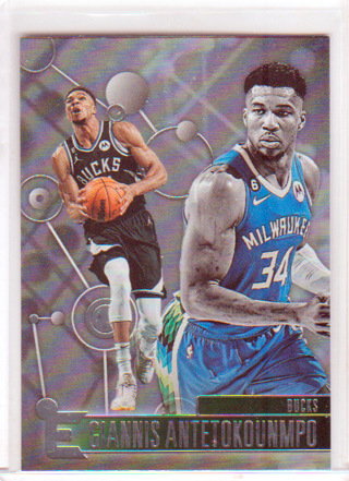 Giannis Antetokounmpo, 2022-23 Panini Chronicles Essentials 232, Milwaukee Bucks, (L3)