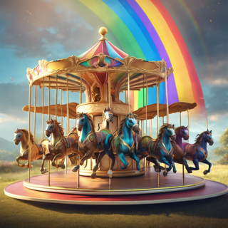 Listia Digital Collectible: Beautiful Horse Carousel