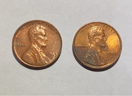 1965 & 1969 LINCOLN MEMORIAL CENTS 