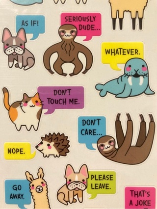 Sarcastic animals stickers 