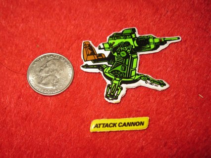 1982 G.I. Joe Cartoon Series Refrigerator Magnet: Attack Cannon w/ Label