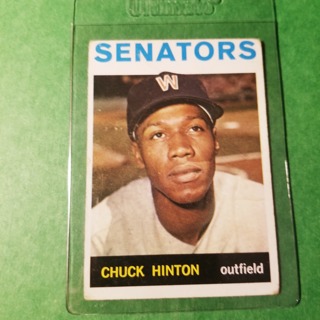 1964 - TOPPS BASEBALL CARD NO. 52 - CHUCK HINTON - SENATORS - EXMT+