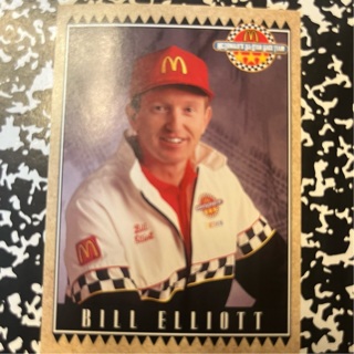 Bill Elliott trading card