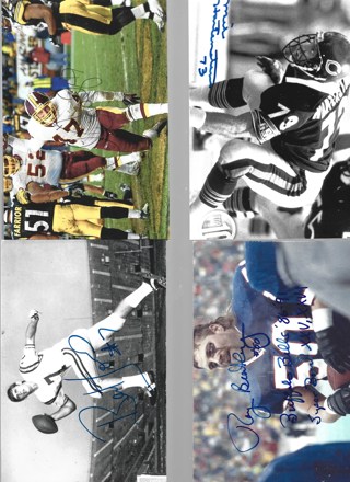 Bert Jones, Ray Bentley, Chris Coley, Mike Hartenstine Autographed 4x6 Photo No COA