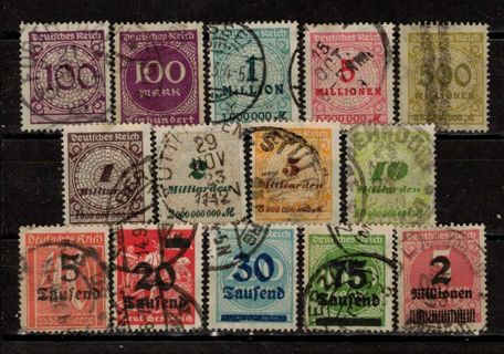 Germany Inflation Stamps 1920s