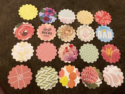 Paper Craft Embellishments (Mixed Patterns)