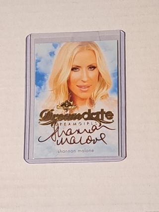 2016 Benchwarmers Shannon Malone Dreamgirls Dreamdate Brown Autograph 