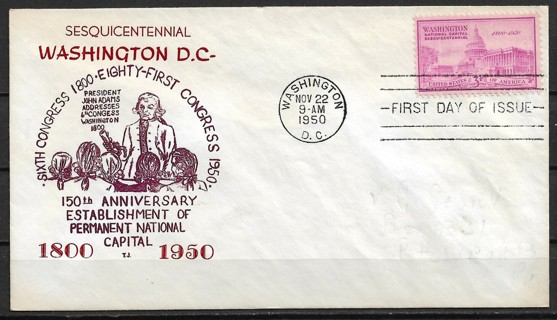 1950 Sc992 US Capital Building FDC